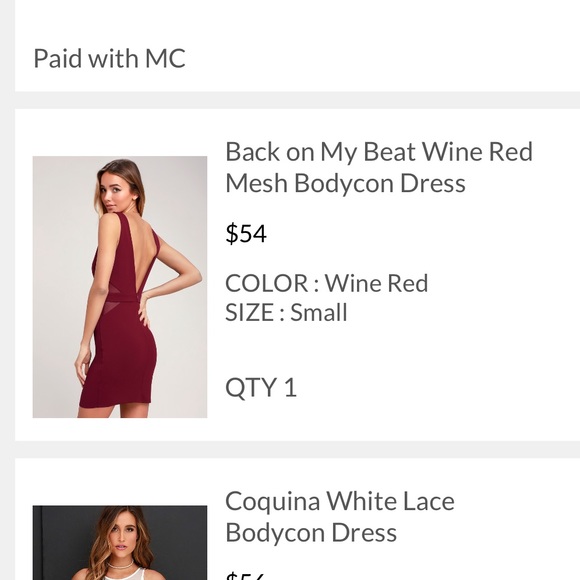 NWT- Lulus wine body w/mesh cutouts - Picture 4 of 4